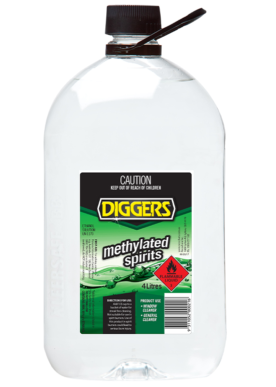 DIGGERS Methylated Spirits 4L