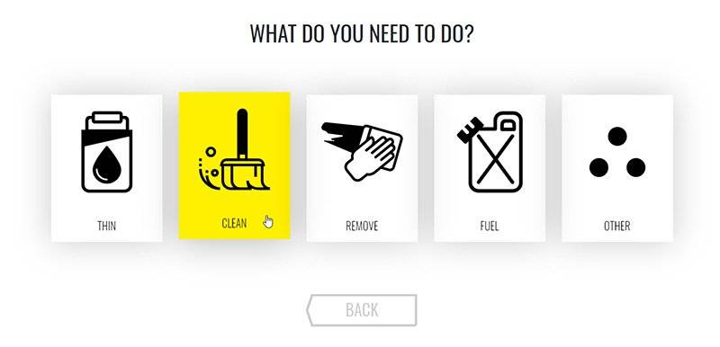 Product Finder Step 1