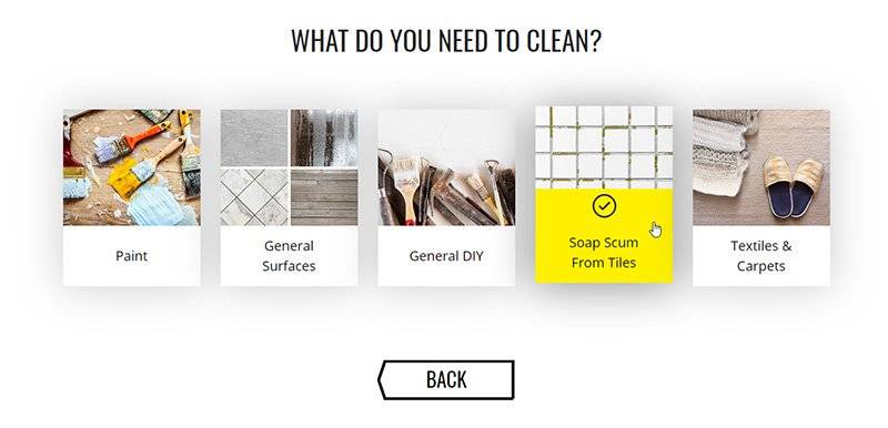 Product Finder Step 2