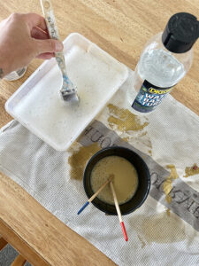Diggers Water Based Turps cleaning paint brushes