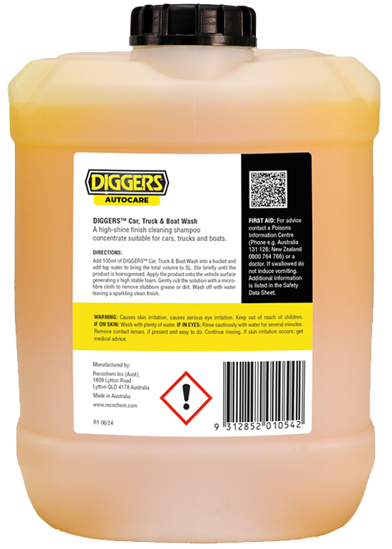 Diggers Car, Truck & boat Wash 10L