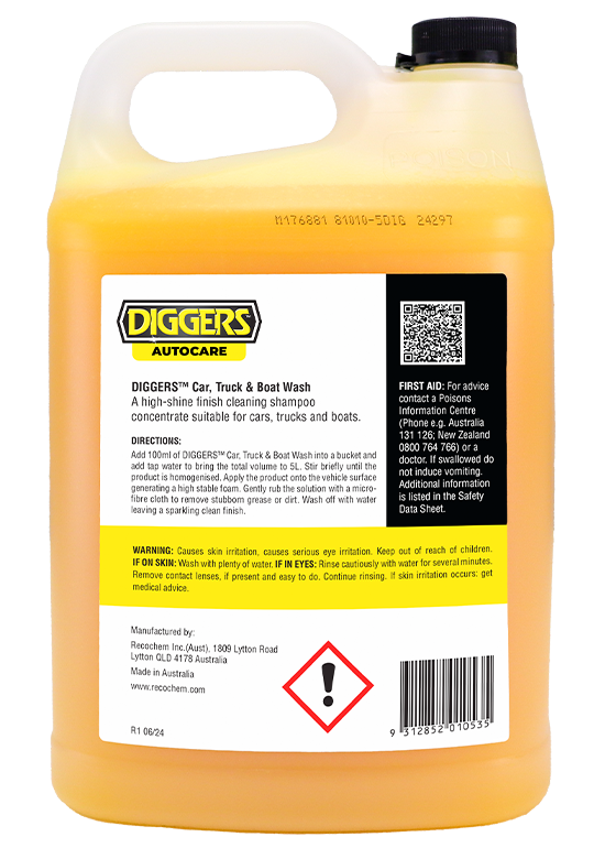 Diggers Car Truck Boat wash 5L