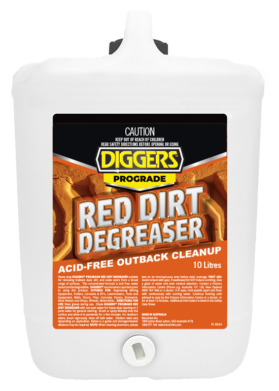 DIGGERS™ PROGRADE Red Dirt Degreaser 10L