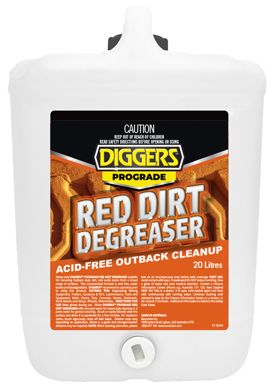 DIGGERS™ PROGRADE Red Dirt Degreaser 20L
