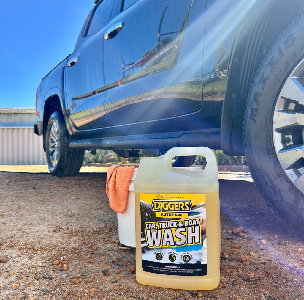 Washing with DIGGERS™ Car, Truck & Boat Wash