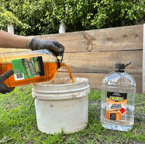 Mixing Linseed Oil Solution